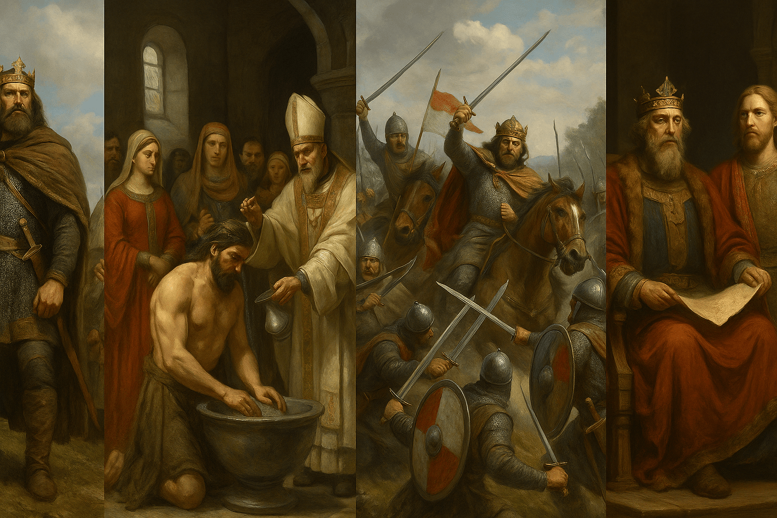 Od grodów Polan do chrztu i wielkich zwycięstw