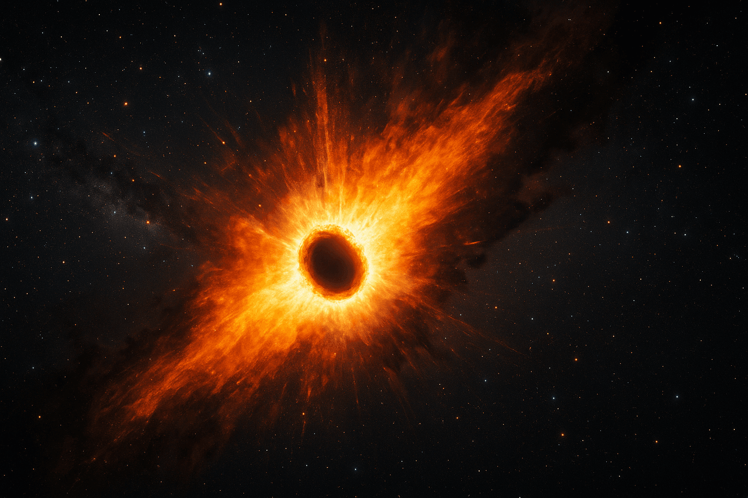 Eksplozja czarnej dziury – kosmiczny koniec i nowy początek