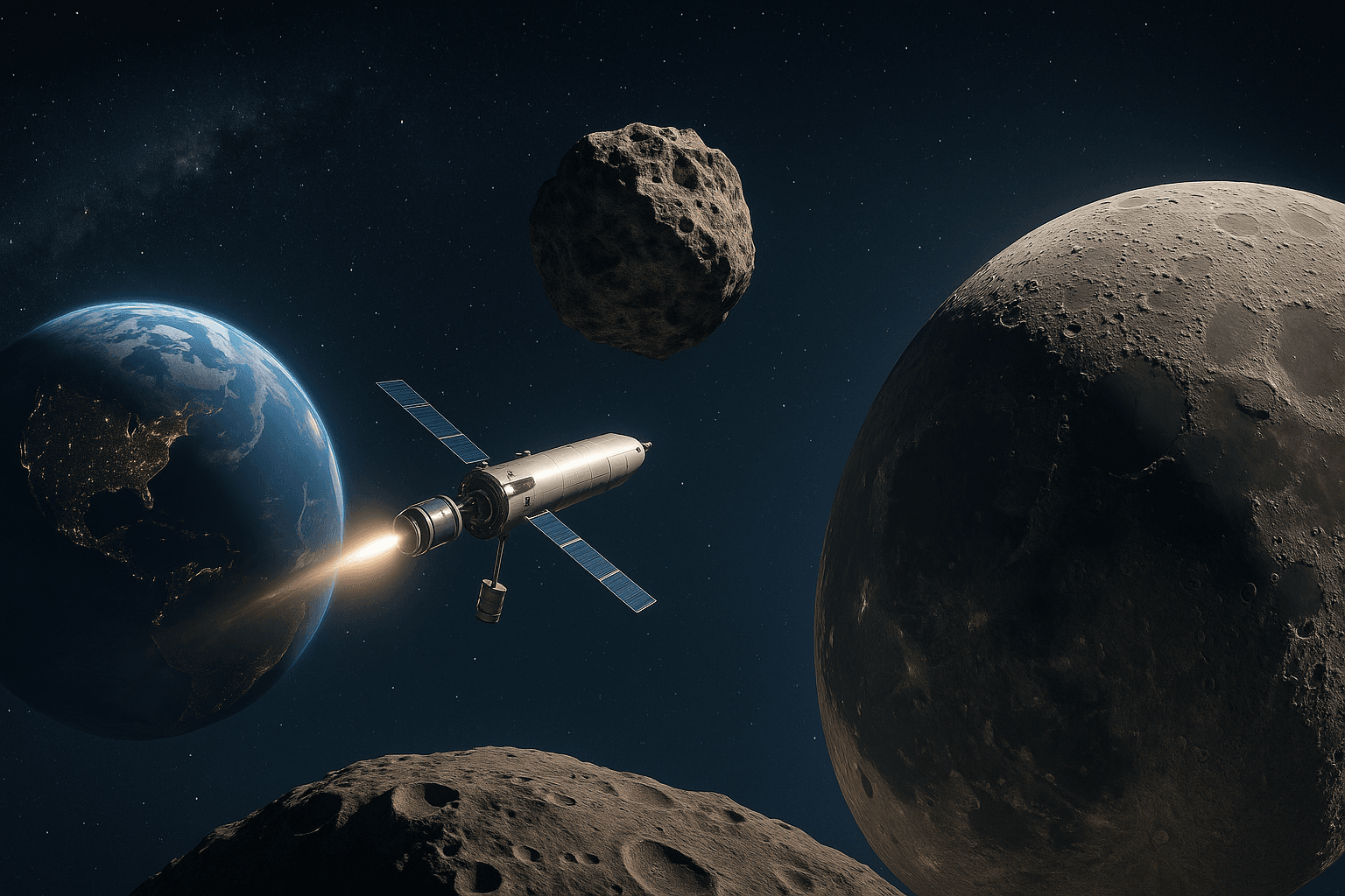 Księżyc pod tarczą: wyścig z czasem w obronie planetarnej