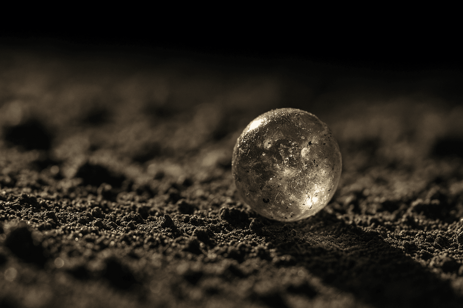 Szkliste ziarno Ivuny w regolitu – makro z Chang’e-6