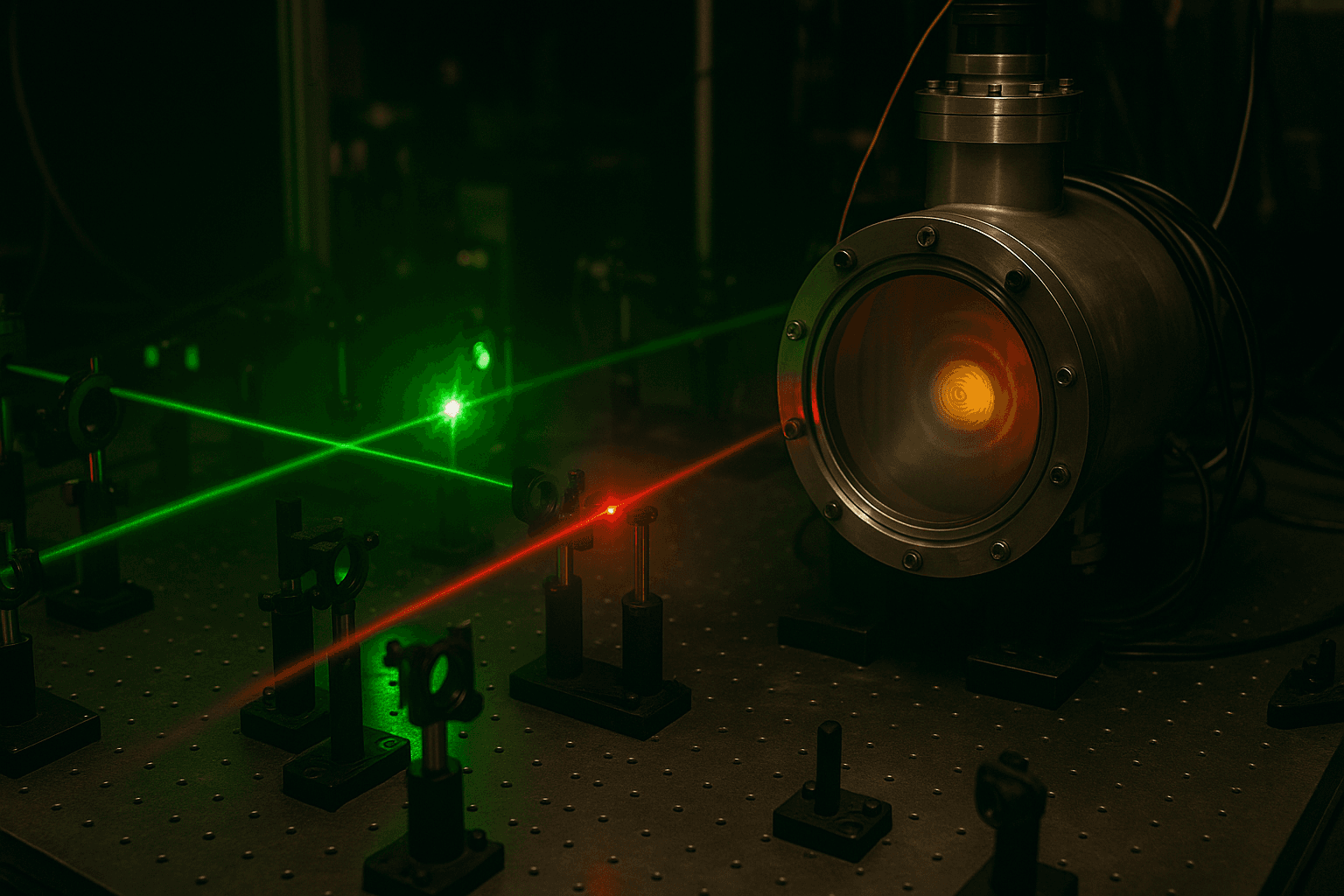 Stół optyczny i komora próżniowa – gdzie fale zapisują czas