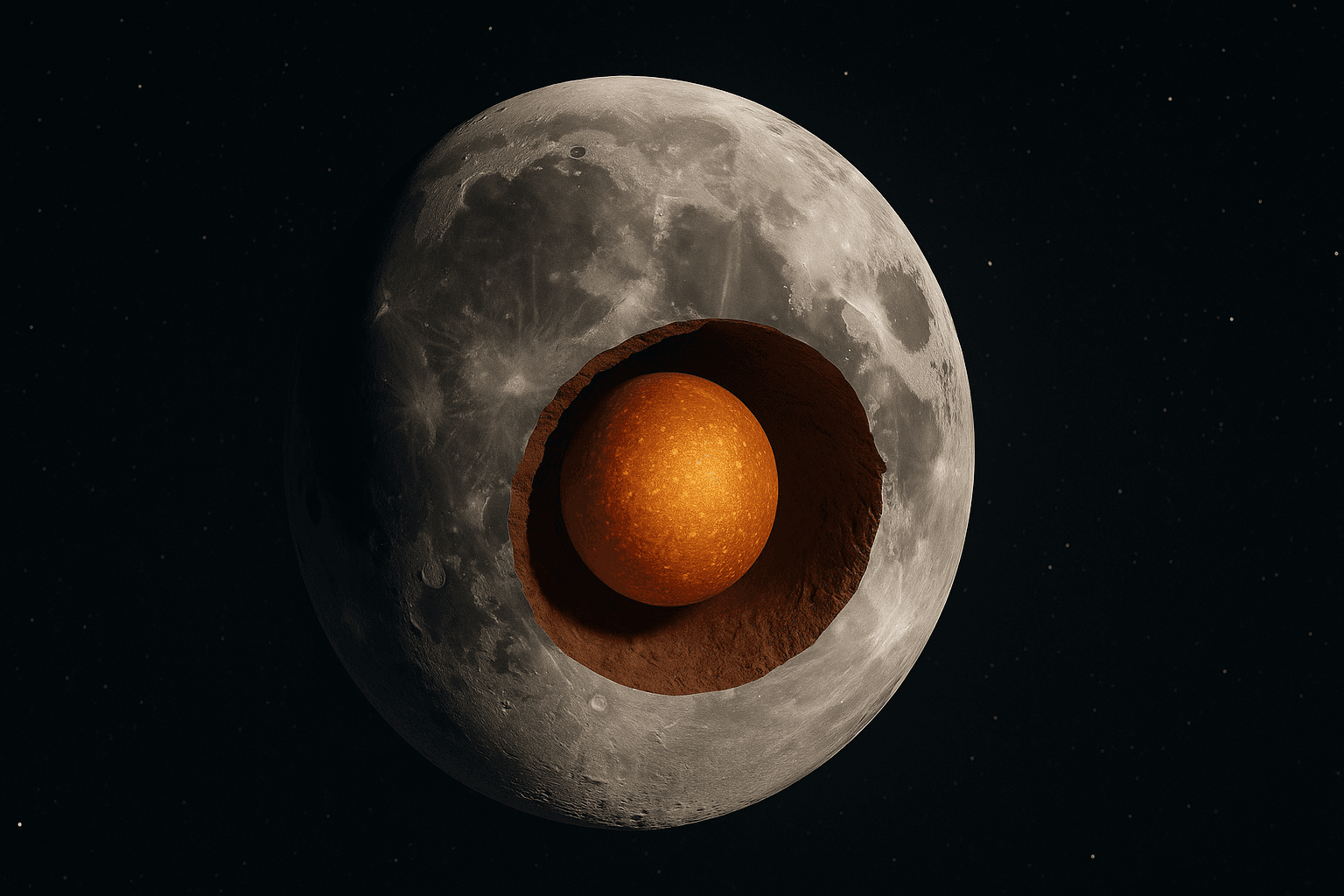 Anatomia Księżyca: od powierzchni pełnej kraterów po rozgrzane jądro