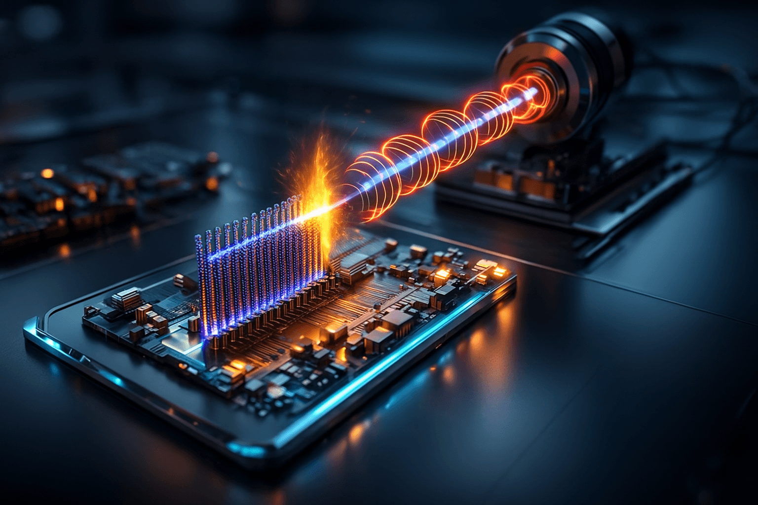 Stołowy akcelerator cząstek: wiązka lasera na mikrochipie