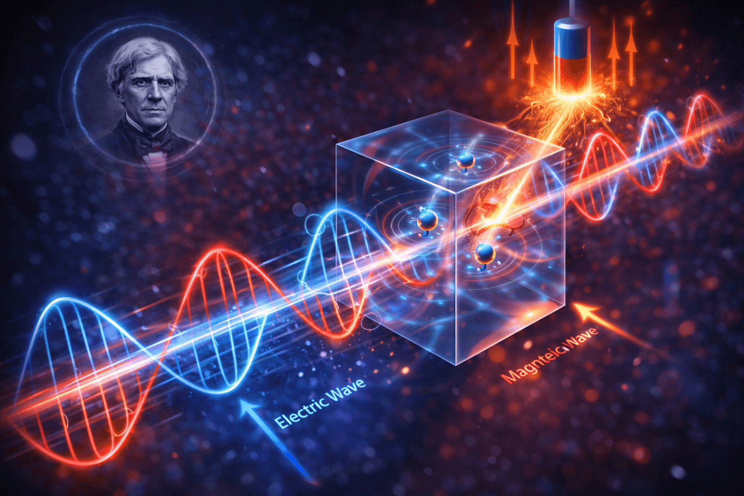 Efekt Faradaya na nowo – jak światło naprawdę oddziałuje z materią