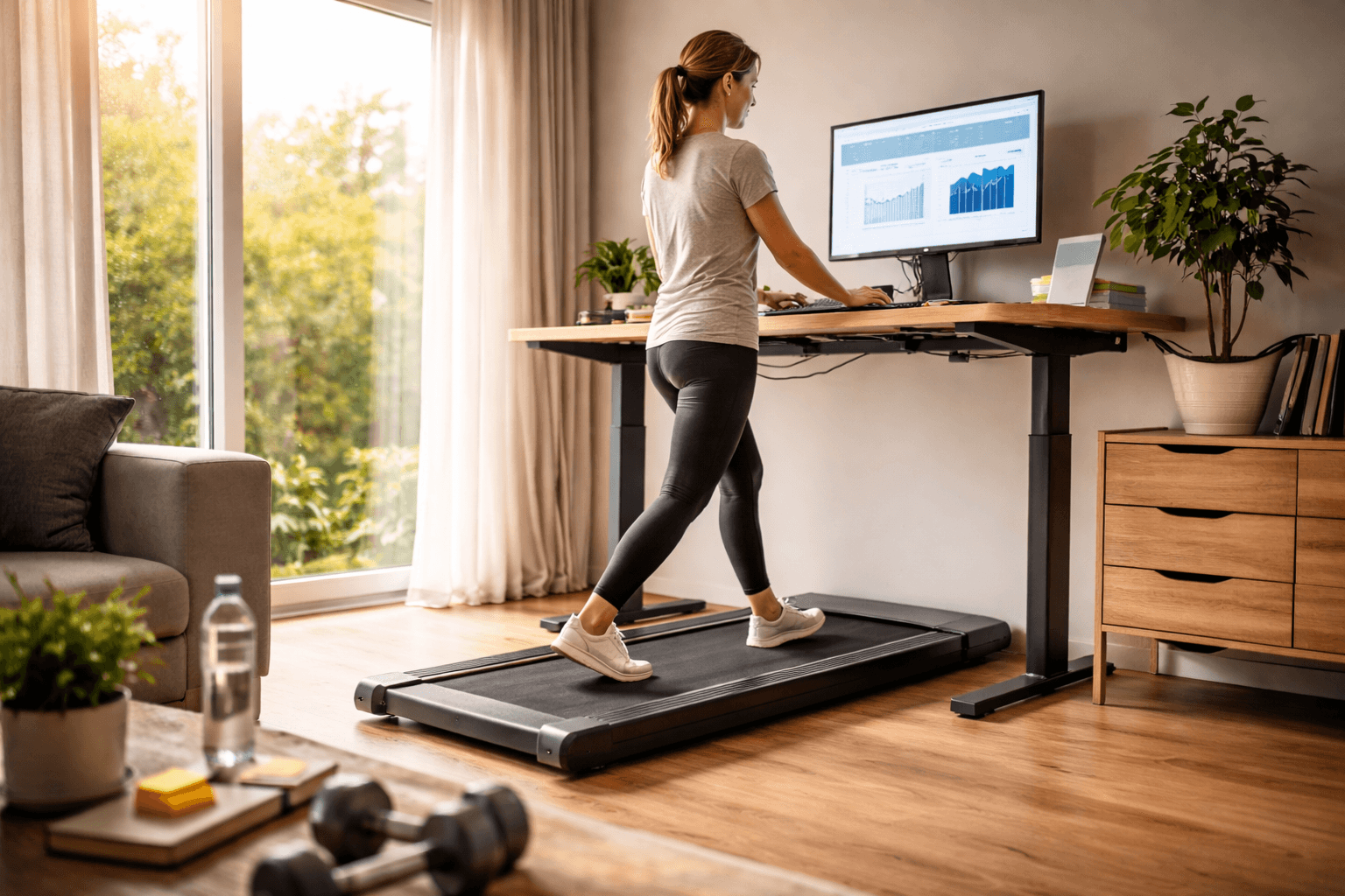 Zdrowszy home office: ruch w tle zamiast całego dnia na krześle