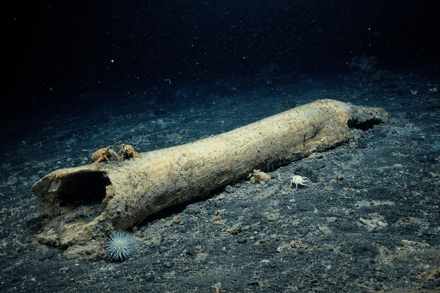 Głębinowa wyspa pożywienia bez głównych lokatorów: tajemnica Osedax