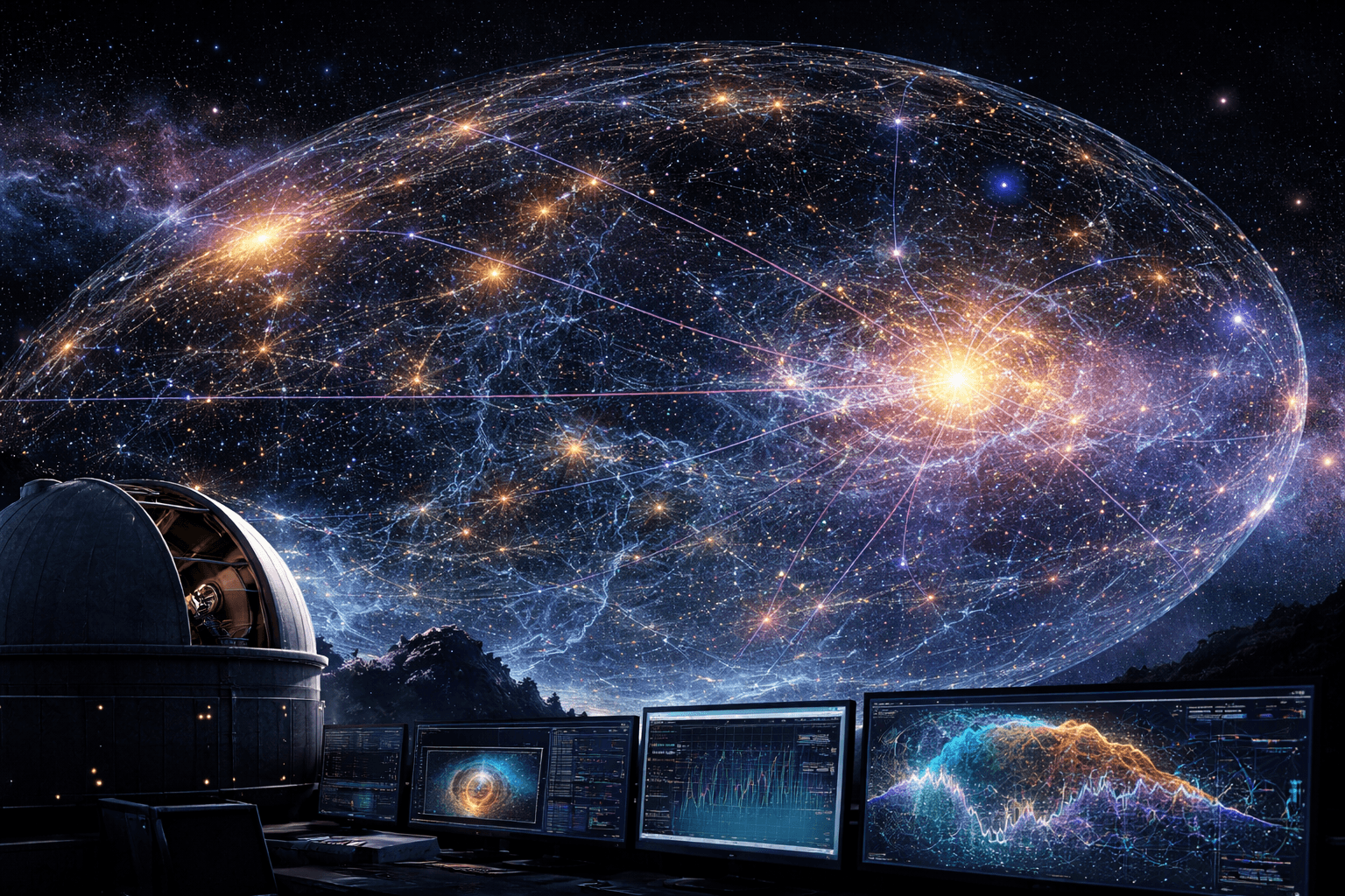 Sieć galaktyk i tajemnicza siła: obraz badań, które mogą zmienić kosmologię